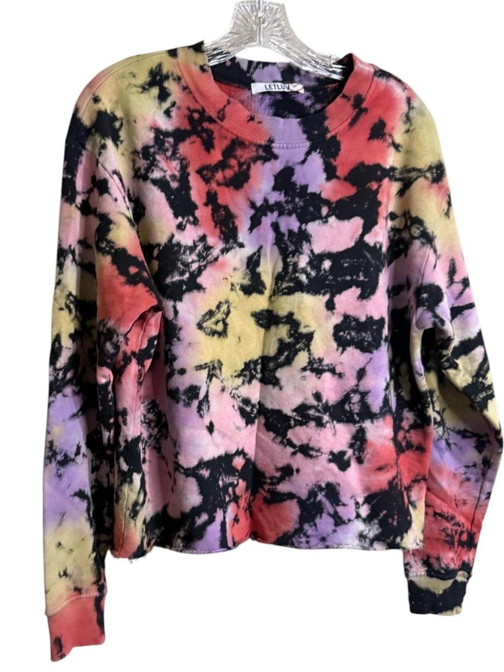 Anthropologie LETLUV Tie-Dye Crewneck Sweatshirt - Multi Color - Picture 3 of 7